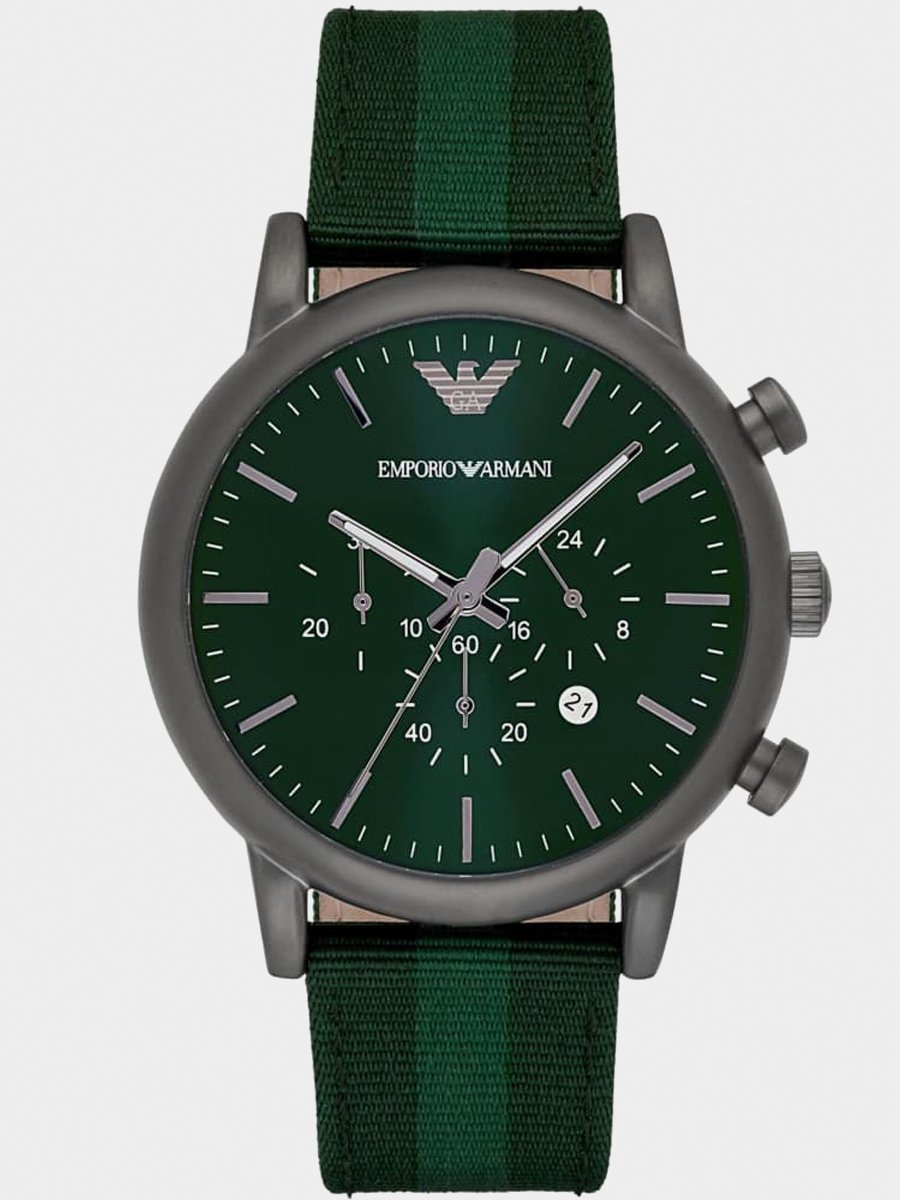 Часы с зеленым ремешком