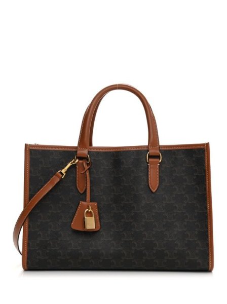 Celine Triomphe Canvas Medium Black Celine Triomphe Canvas Medium Black