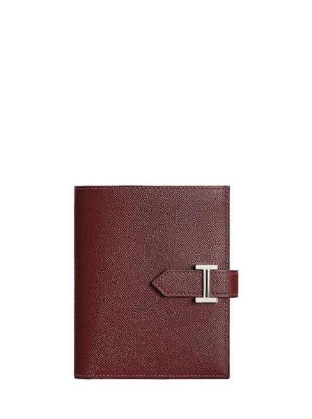 Hermes Bearn Compact Wallet Red Hermes Bearn Compact Wallet Red