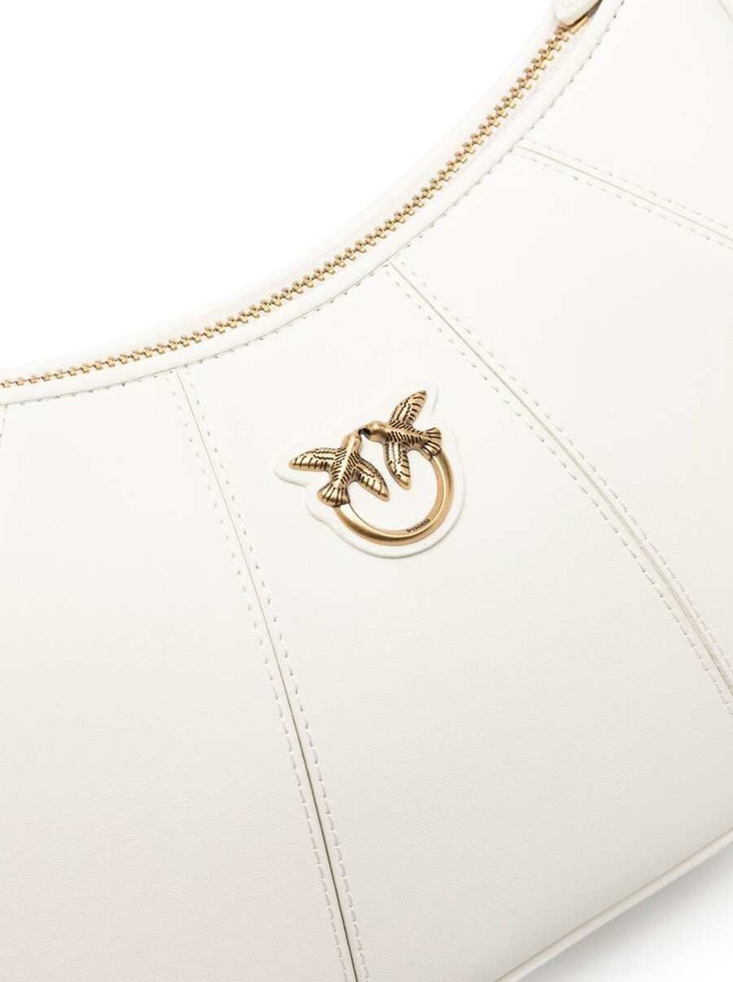 Pinko Love Bag Half Moon Small White