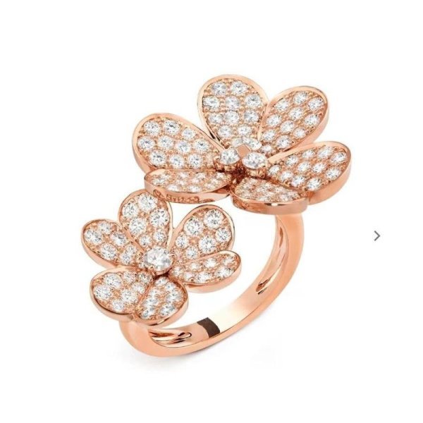 Кольцо Van Cleef Frivole Белое золото