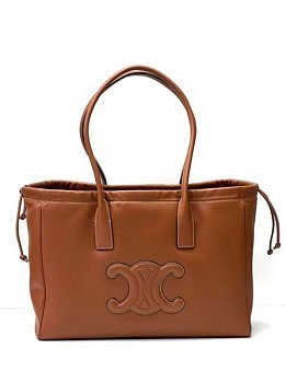 Celine Cuir Triomphe Medium Brown