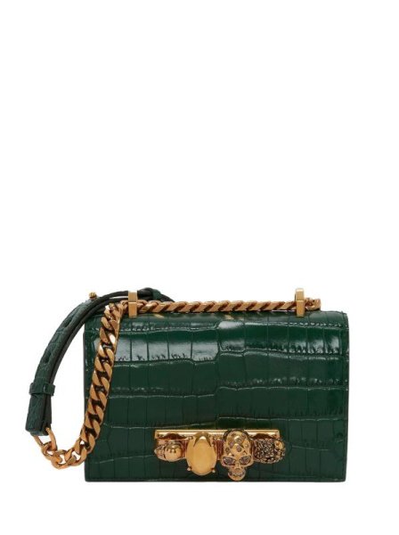 Alexander McQueen The Jewelled Bag Small Green