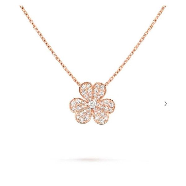Подвеска Van Cleef Frivole Белое золото