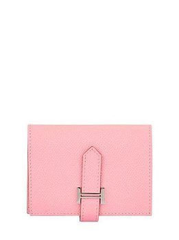 Hermes Bearn Compact Wallet Pink