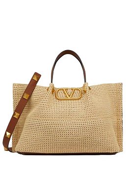 Valentino Straw Medium Orange