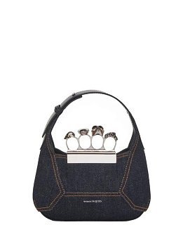 Alexander McQueen The Jewelled Bag Small Blue