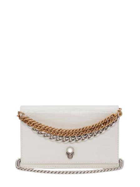 Alexander McQueen The Skull Bag Small White Alexander McQueen The Skull Bag Small White