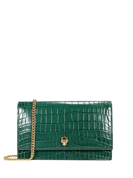 Alexander McQueen The Skull Bag Medium Green