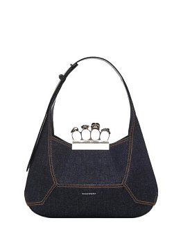 Alexander McQueen The Jewelled Bag Medium Blue Alexander McQueen The Jewelled Bag Medium Blue