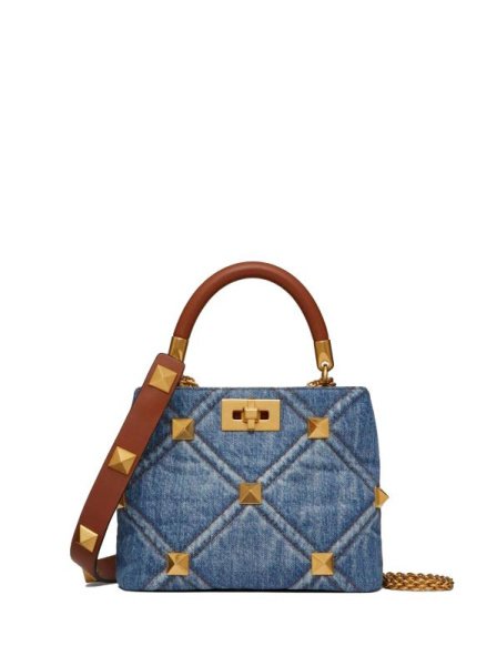 Valentino Roman Stud Small Blue Valentino Roman Stud Small Blue