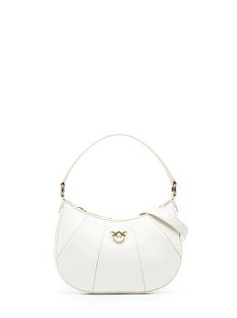 Pinko Love Bag Half Moon Small White Pinko Love Bag Half Moon Small White