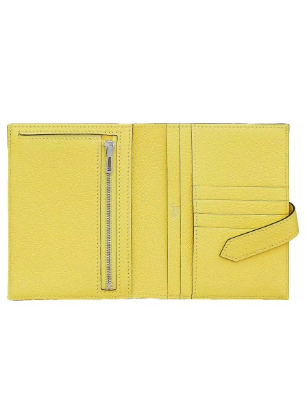 Hermes Bearn Compact Wallet Yellow Hermes Bearn Compact Wallet Yellow