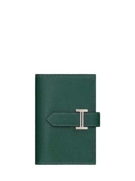 Hermes Bearn Compact Wallet Green Hermes Bearn Compact Wallet Green