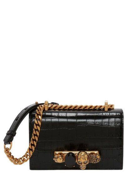 Alexander McQueen The Jewelled Bag Small Black Alexander McQueen The Jewelled Bag Small Black