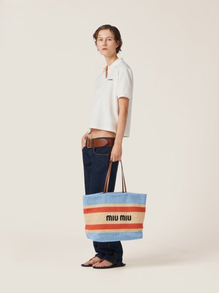 Miu Miu Crochet Large Blue Miu Miu Crochet Large Blue