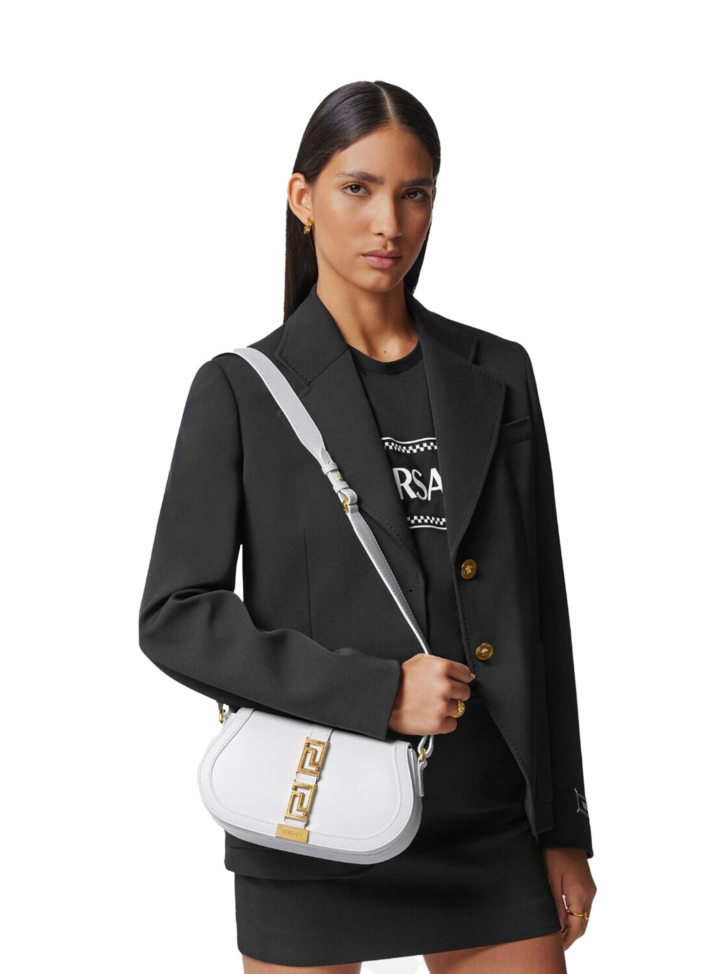 Versace Greca Small White