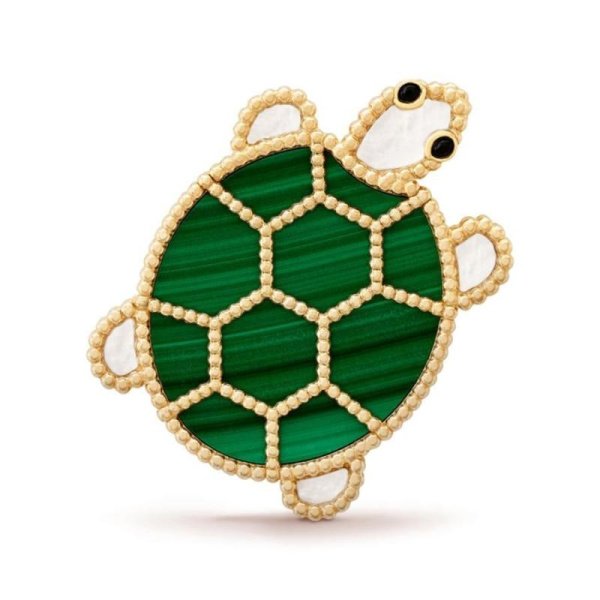 Брошь Van Cleef Lucky Animals Белое золото