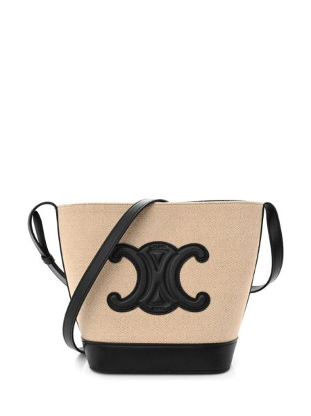 Celine Triomphe Canvas Small Beige Celine Triomphe Canvas Small Beige