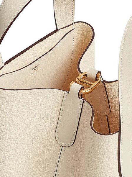 Hermes Clemence Medium White Hermes Clemence Medium White