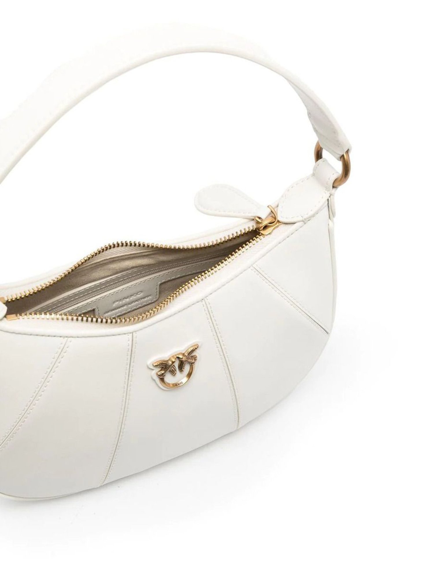 Pinko Love Bag Half Moon Small White