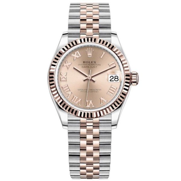 Rolex  Datejust 31 Everose Rolesor Fluted Jubilee  278271-0006 Rolex  Datejust 31 Everose Rolesor Fluted Jubilee  278271-0006