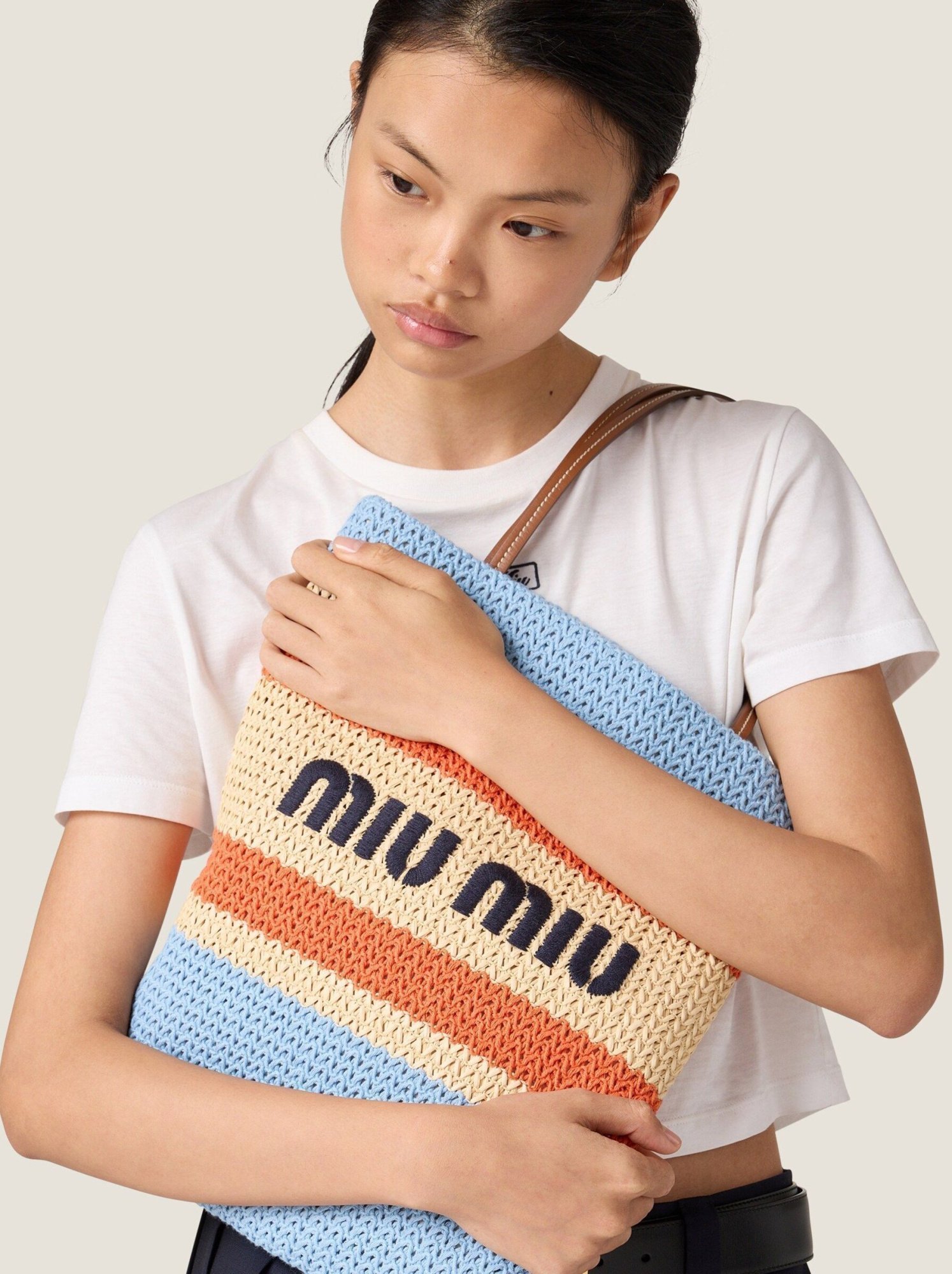 Miu Miu Crochet Medium Blue