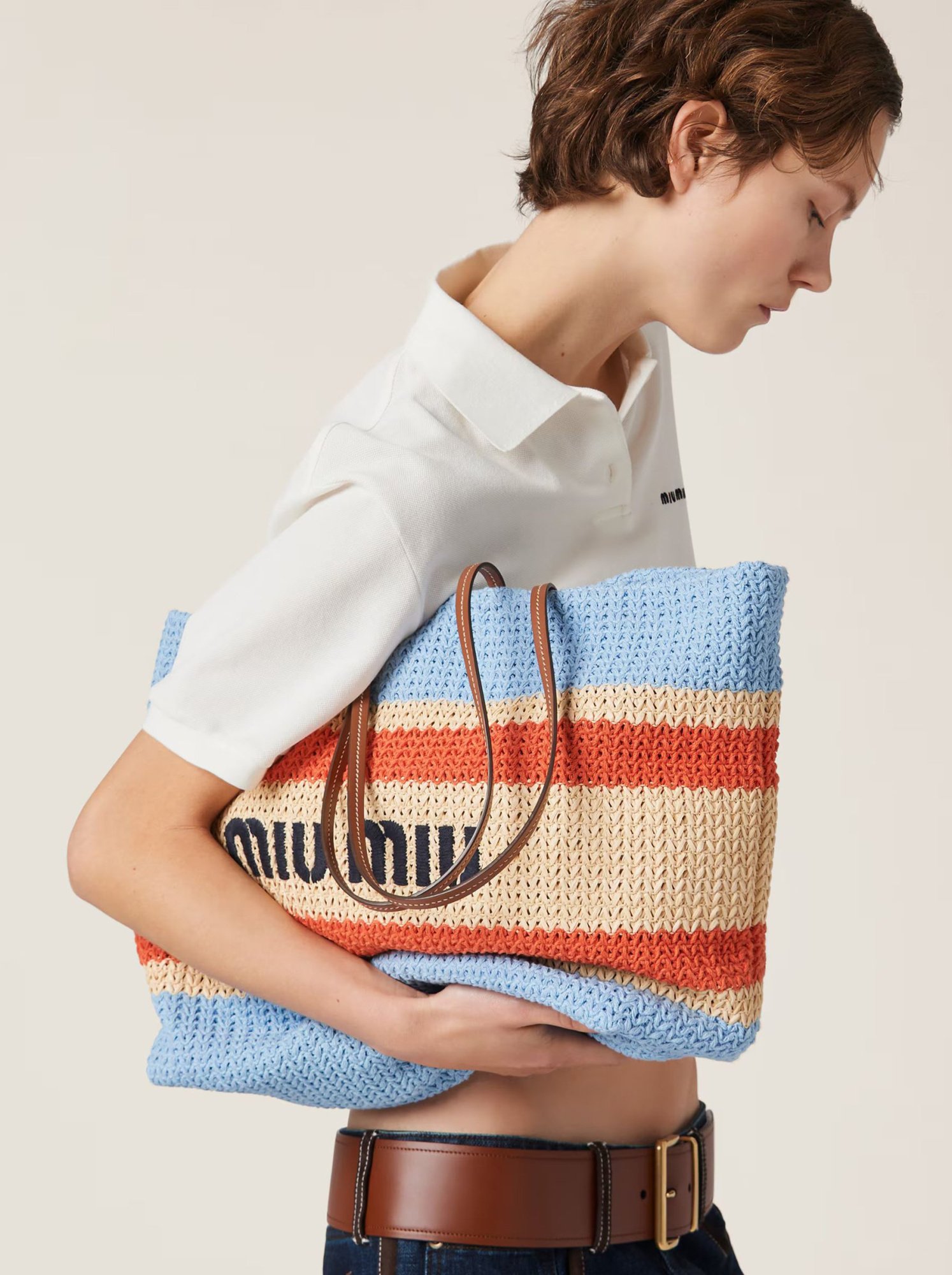 Miu Miu Crochet Large Blue Miu Miu Crochet Large Blue