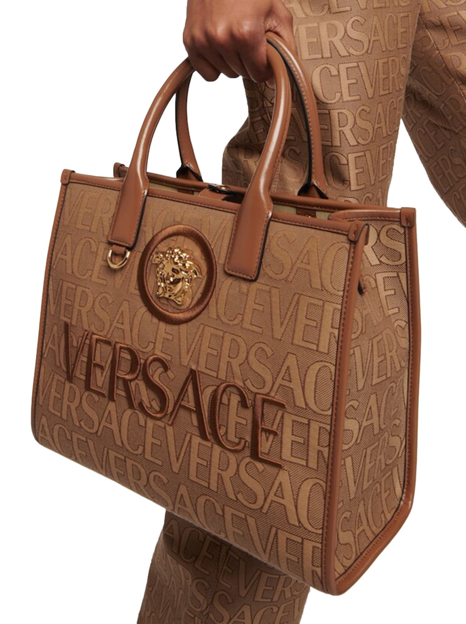 Versace Allover Small Brown
