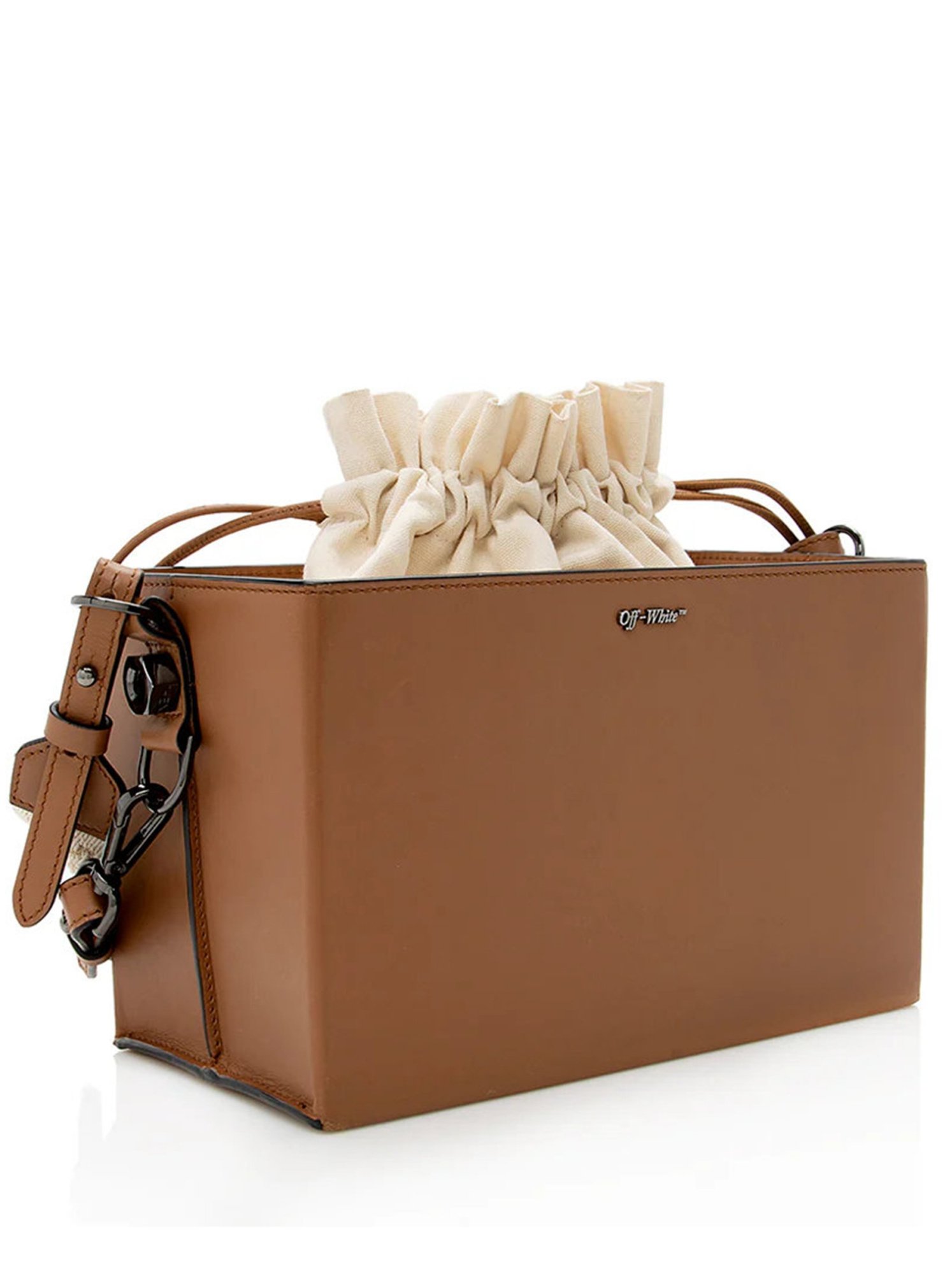 Off White Boxy Small Brown