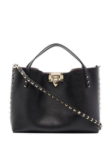 Valentino Rockstud Medium Black Valentino Rockstud Medium Black