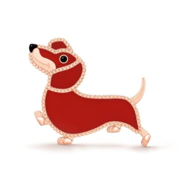 Брошь Van Cleef Lucky Animals Белое золото