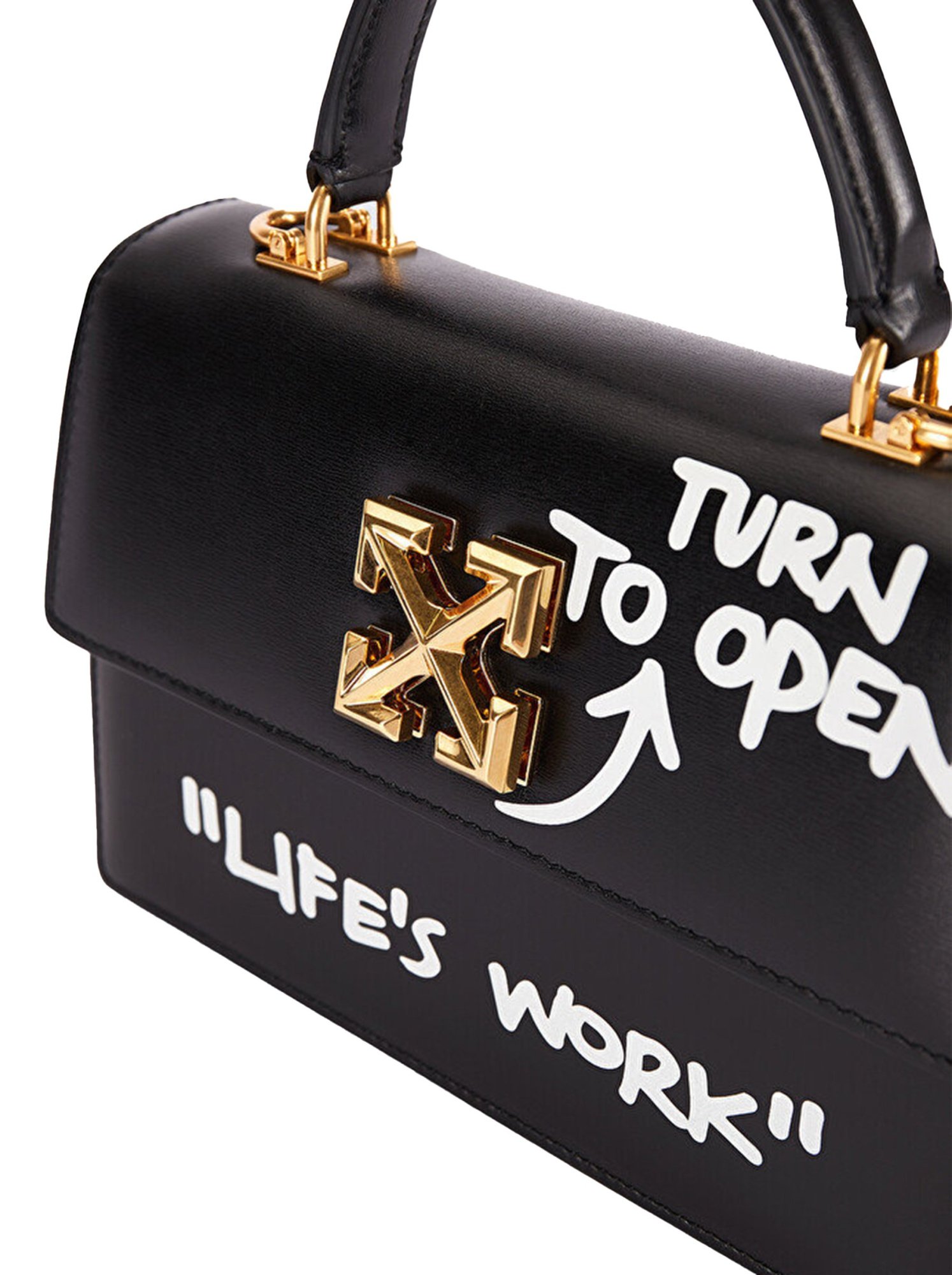 Off White Jitney Small Black Off White Jitney Small Black