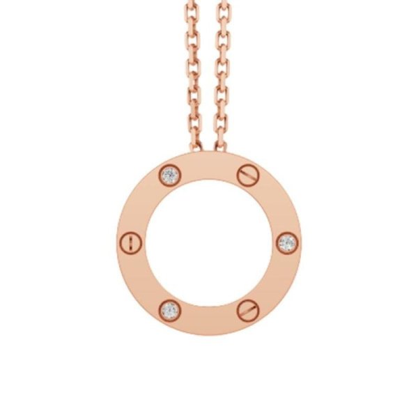 Подвеска Cartier LOVE Розовое золото