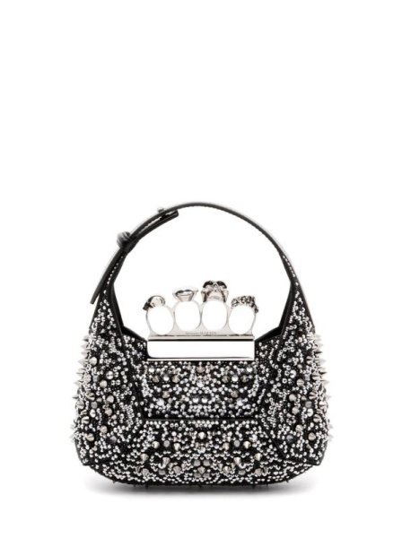 Alexander McQueen The Jewelled Bag Small Black Alexander McQueen The Jewelled Bag Small Black