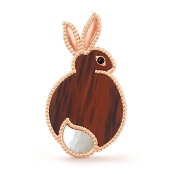 Брошь Van Cleef Lucky Animals Белое золото