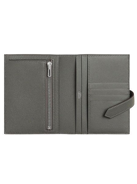 Hermes Bearn Compact Wallet Grey Hermes Bearn Compact Wallet Grey