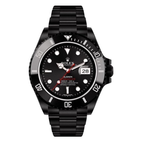 Rolex Single Red Submariner Date LN (black, DLC) 116610LN Rolex Single Red Submariner Date LN (black, DLC) 116610LN