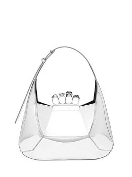 Alexander McQueen The Jewelled Bag Medium Silver Alexander McQueen The Jewelled Bag Medium Silver