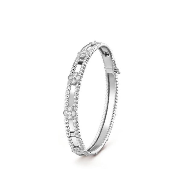 Браслет Van Cleef Perlée Белое золото