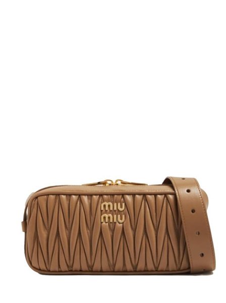 Miu Miu Matelassé Small Brown Miu Miu Matelassé Small Brown