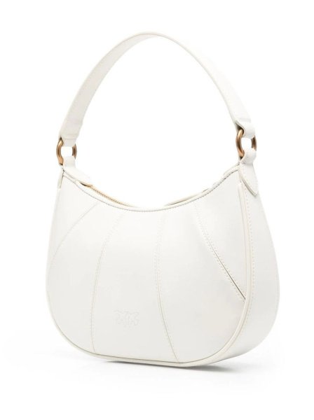 Pinko Love Bag Half Moon Small White Pinko Love Bag Half Moon Small White
