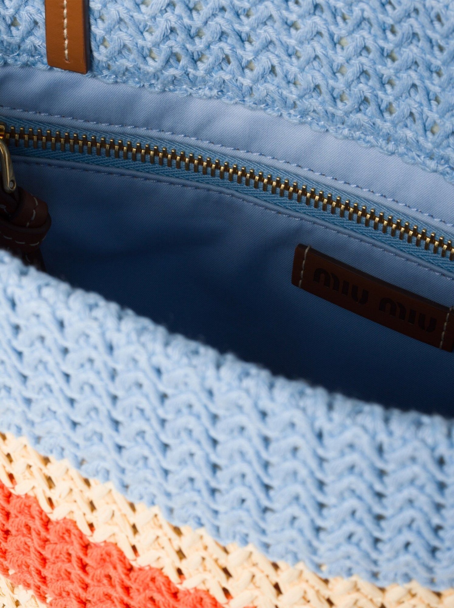 Miu Miu Crochet Medium Blue