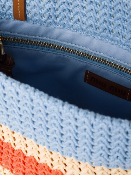 Miu Miu Crochet Medium Blue Miu Miu Crochet Medium Blue