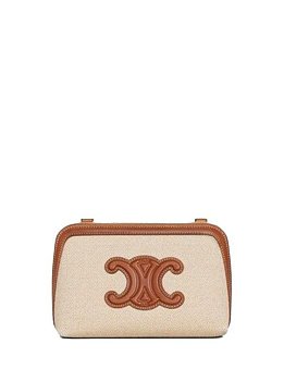 Celine Cuir Triomphe Small Beige