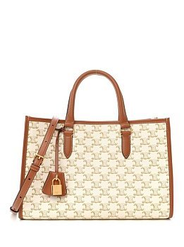 Celine Triomphe Canvas Medium Beige Celine Triomphe Canvas Medium Beige