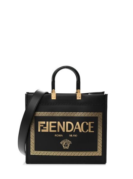 Versace Fendace Medium Black Versace Fendace Medium Black