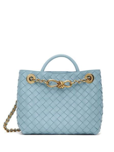 Bottega Veneta Andiamo Medium Blue Bottega Veneta Andiamo Medium Blue