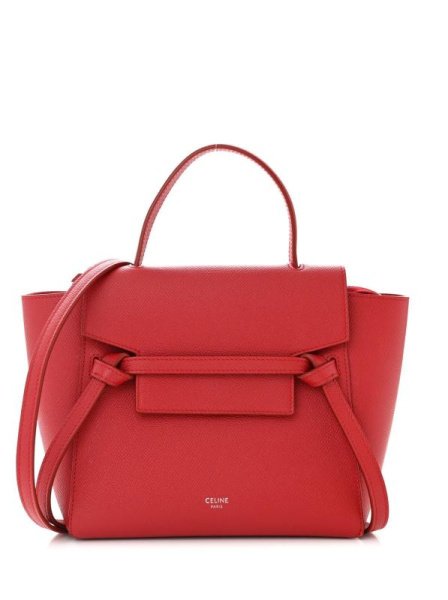 Celine Belt Small Red