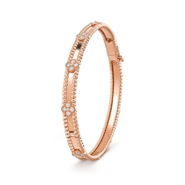 Браслет Van Cleef Perlée Белое золото